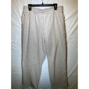 Mondetta Women’s Athletic Sweatpants Wide Leg Grey Size Large
